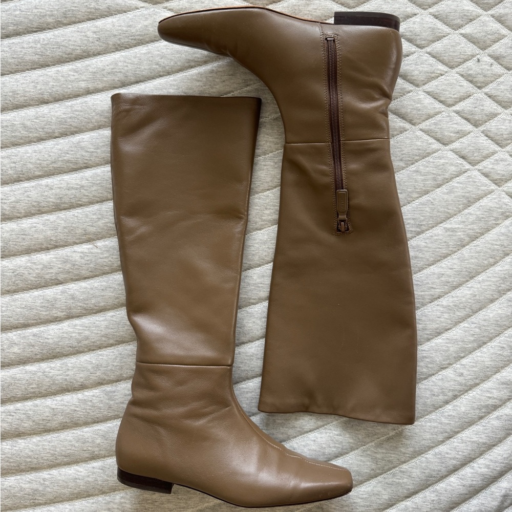Vince Tan Over the Knee Boots